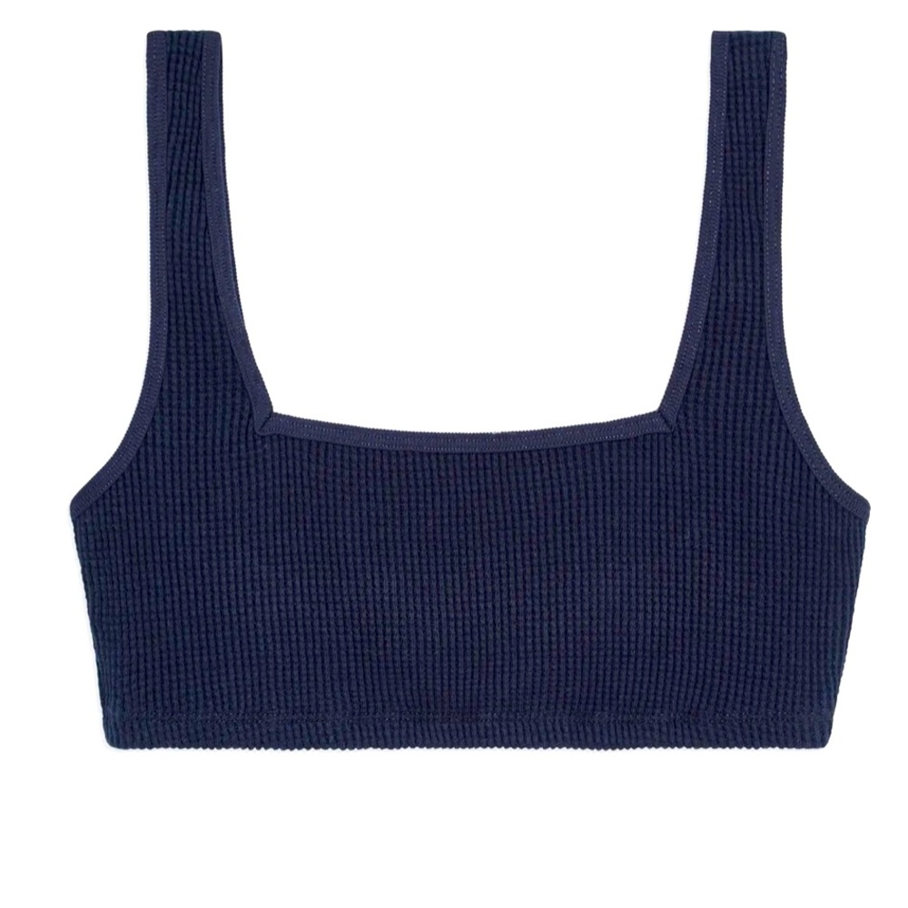 Onia Navy Waffle Knit Bralette - NWT